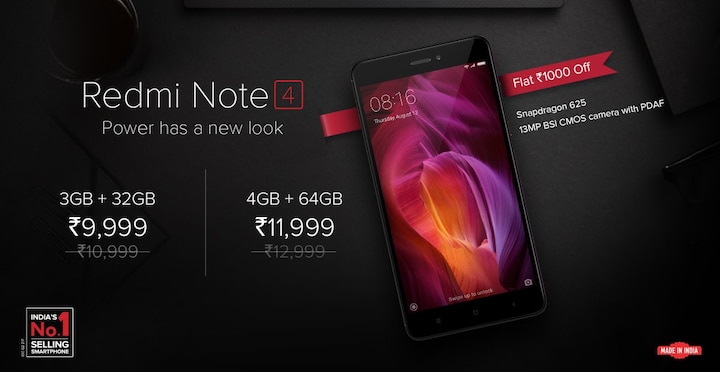 Redmi Note 4: ₹1,000 permanent price drop Redmi Note 4: ₹1,000 permanent price drop Redmi Note 4: ₹1,000 permanent price drop
