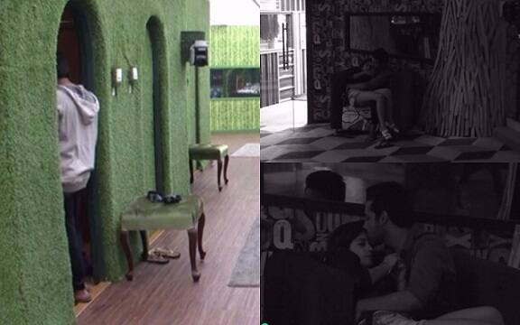 'Light gone, romance on' fits to the Bigg Boss contestants Puneesh Sharma and Bandgi Kalra's ongoing romance in the house. Bigg Boss Season 11 contestants Puneesh Sharma and Bandgi Kalra/Image- Voot