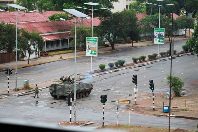 Zimbabwe army has President Robert Mugabe, wife in custody, controls capital
