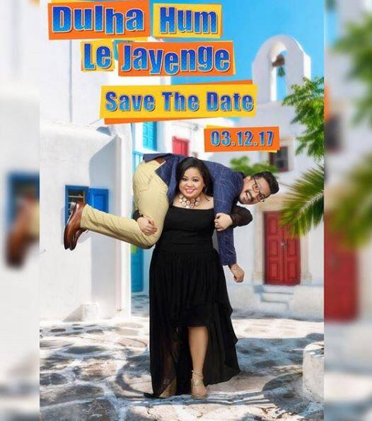 This picture of Bharti lifting Haarsh will definitely crack you up. The norm of groom carrying away the bride has just been reversed by these love-birds. Image: Instagram