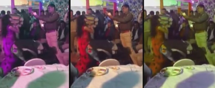 Watch: Policeman showers money at bar dancer in Gonda, Uttar Pradesh Watch: Policeman showers money at bar dancer in Gonda, Uttar Pradesh