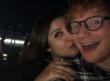 Farah Khan , Malaika Arora, Mouni Roy party with Ed Sheeran at Farah Khan\'s residence