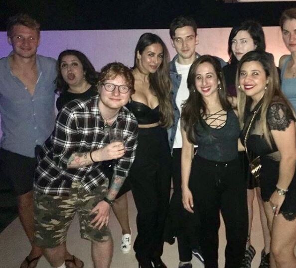 From this image shared by malaika Arora on her Instagram account it seems like, Ed has got a huge fandom in Bollywood too. 