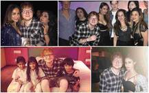 Farah Khan , Malaika Arora, Mouni Roy party with Ed Sheeran at Farah Khan\'s residence