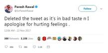 Paresh Raval deletes ‘chaiwala-barwala’ tweet, apologies for hurting sentiments