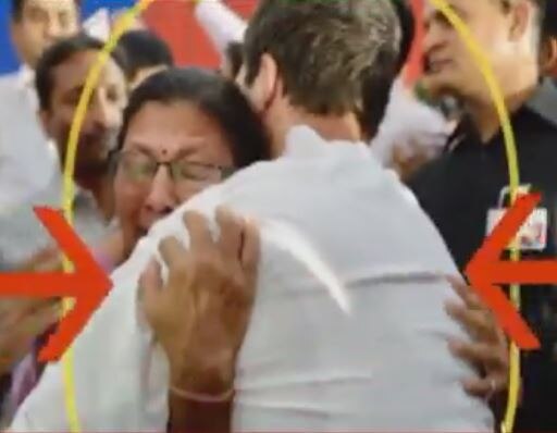 Watch: Rahul Gandhi gives hug to a woman after she tells her woes, video goes viral Watch: Rahul Gandhi gives hug to a woman after she tells her woes, video goes viral