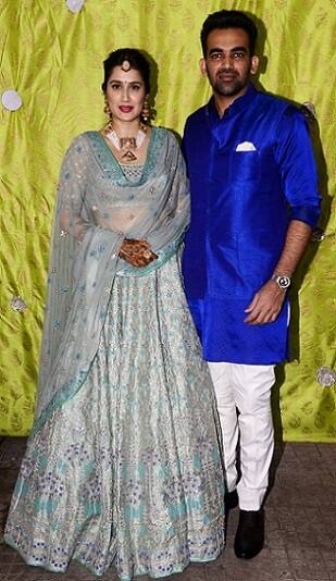 Zaheer Khan and Sagarika Ghatge during Mehendi ceremony/Image- Fotocorp