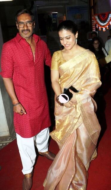 Kajol and Ajay Devgn join the festivities. (PIC CREDIT:www.fotocorp.com) 