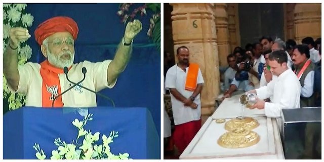 Modi on Rahul Gandhi’s Somnath temple visit Nehru was against Somnath temple where you are praying today, Modi reminds Rahul