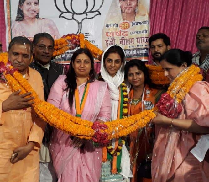 Allahabad Municipal Corporation: Winner: Abhilasha Gupta (Image: @BJPKashiKshetra)