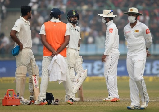 Lanka go behind pollution masks after Kohli’s record double Lanka go behind pollution masks after Kohli's record double