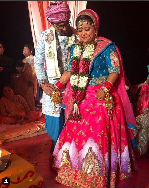 Bharti Singh and Harsh Limbachiyaa get married Bharti Singh and Haarsh Limbachiyaa exchange vows in a big fat Indian wedding