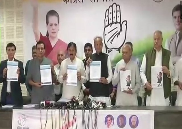 Congress releases manifesto for Gujarat elections: Major promises Congress releases manifesto for Gujarat elections: Major promises