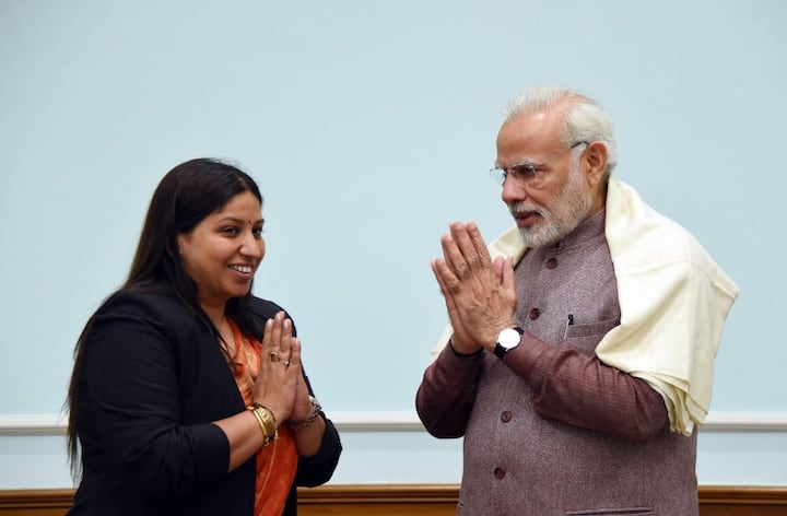 PM Modi tweeted - Abhilasha Gupta is the newly elected mayor of Allahabad. Her commitment and diligence to serve this great city is commendable