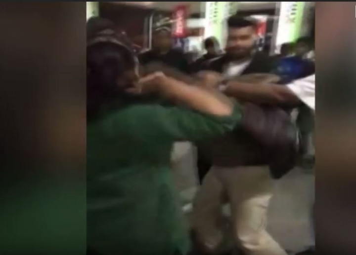WATCH: UP policeman beaten by mob over molestation charges WATCH: UP policeman beaten by mob over alleged molestation