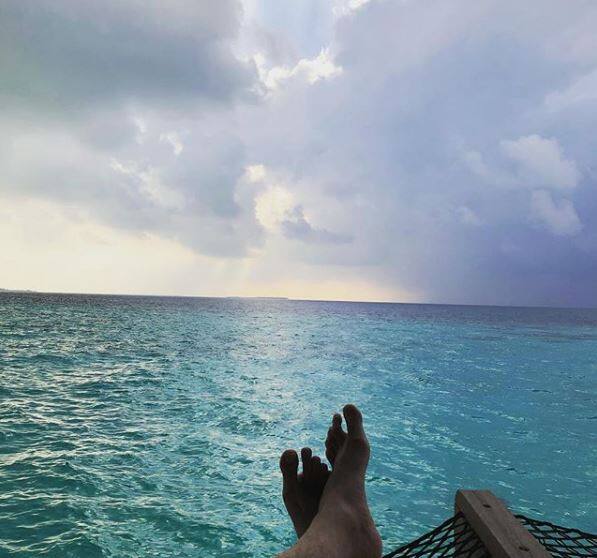 After having a private wedding ceremony, they have flown to the coral islands of the Indian Ocean, the Maldives. The pictures of the place makes us wanna be there too. Image: Instagram