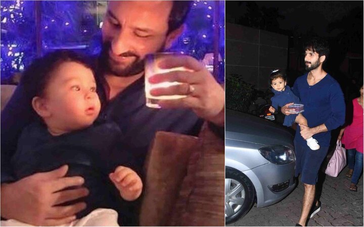 Viral pictures of Bollywood actors Saif Ali Khan with son Taimur and Shahid Kapoor with daughter Misha These pictures of Bollywood's doting dads Saif Ali Khan and Shahid Kapoor are breaking the internet