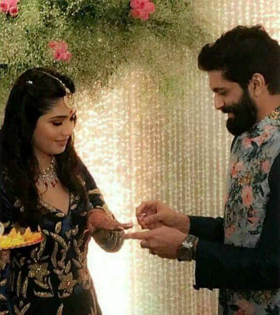 Maharashtra Navnirman Sena President Raj Thackeray's son Amit was engaged to his longtime girlfriend and fashion designer Mitali Borude at a small ceremony in Mumbai on Monday afternoon.