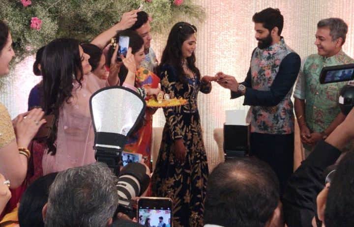 The betrothal was held at a restaurant inside the Mahalaxmi Race Course, and attended by around five dozen select family members from both sides, friends of the couple and a handful of guests, sources said