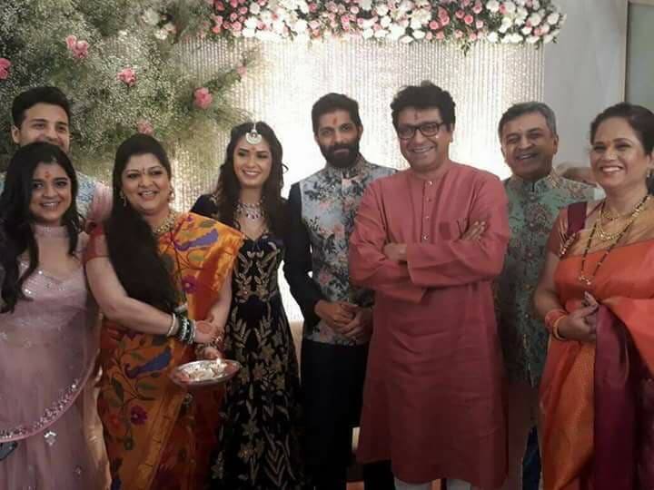 Later, the guests were treated to a special vegetarian lunch with lot of merrymaking and celebrations for the young couple.