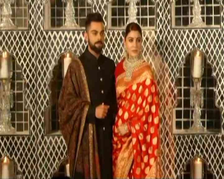 Virat Kohli Anushka Sharma New Delhi Reception: The couple looks ADORABLE Virat Anushka Delhi Reception: Check the FIRST PICTURES here