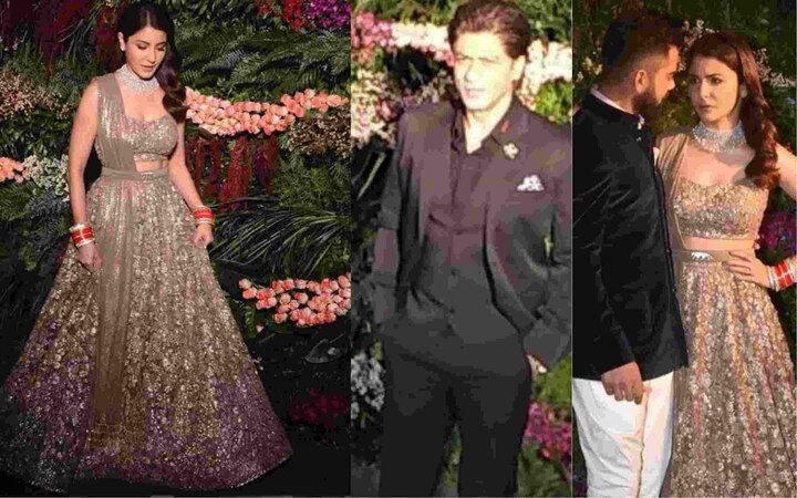 VIRUSHKA MUMBAI RECEPTION: Watch Shah Rukh Khan dancing with Anushka Sharma and Virat Kohli VIRUSHKA MUMBAI RECEPTION: Shah Rukh Khan dances with Anushka and Virat