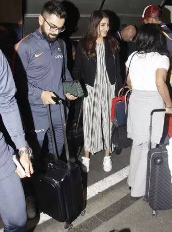 India’s most desired couple was spotted at the Chhatrapati Shivaji International airport in Mumbai.