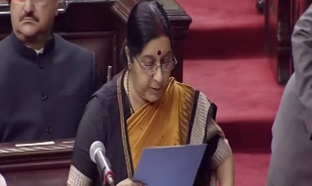 Pakistan used Jadhav-family meet as propaganda: EAM Sushma Swaraj in RS Pakistan used Jadhav-family meet as propaganda: EAM Sushma Swaraj in RS