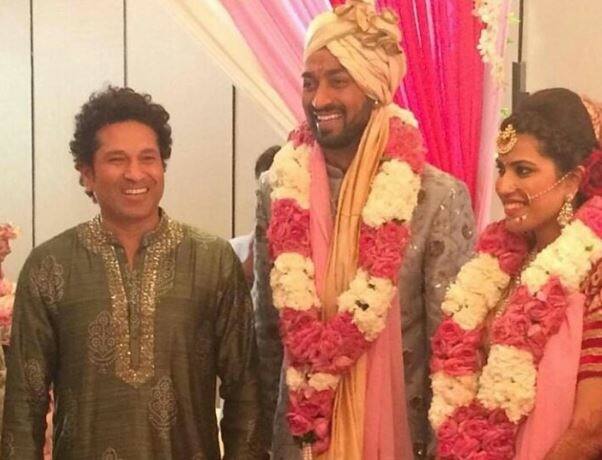 Sachin Tendulkar was the show-stopper at Krunal Pandya’s wedding ceremony