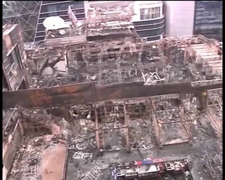 The Fire got ignited in a rooftop lounge in the building which had a birthday party going on/ ABP News image