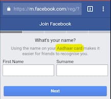 Facebook demands Aadhaar number, Ravi Shankar Prasad says will enquire