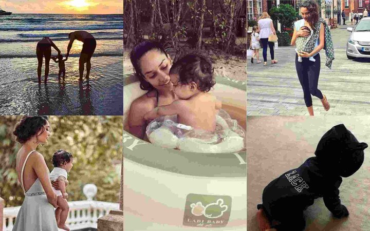 Lisa Haydon and Dino Lalvani: Bollywood’s gorgeous actress Lisa Haydon tasted motherhood on May 17, 2017. Their baby boy is named Zack Lalvani. Lisa keeps on posting pictures with her little one. Her words to Zack: “no greater satisfaction than being your mom my precious.” Images: Instagram 