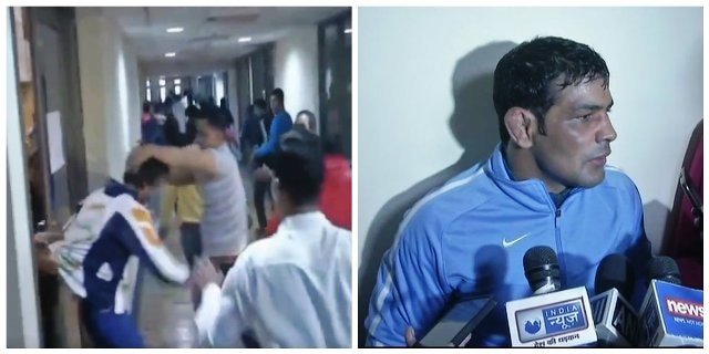 Watch Sushil Kumar and Praveen Rana’s supporters clash at CWG trials 'It is very unfortunate', says Sushil Kumar after his and Praveen Rana's supporters clash at CWG trials