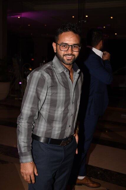 Cricketer Parthiv Patel poses for the cameras.