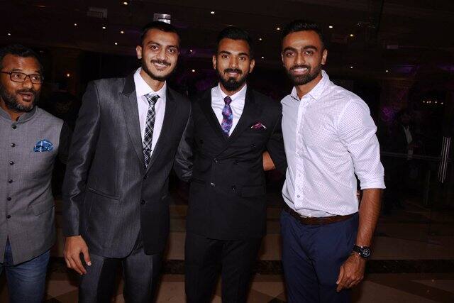 India cricketers at the venue.