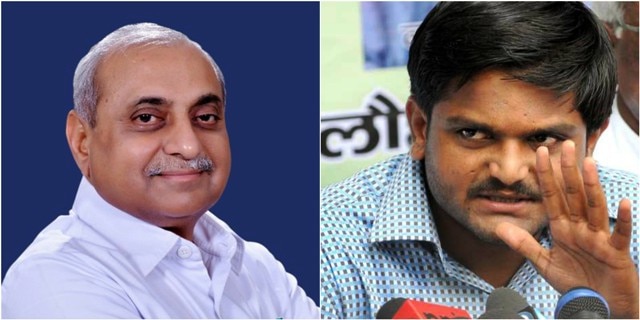 Gujarat Nitin Patel wants key portfolios back, Hardik Patel says join Congress Nitin Patel unhappy with portfolios, Hardik Patel wants him to join Congress