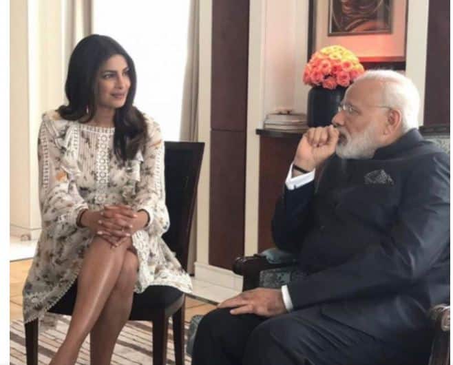 Priyanka Chopra’s meeting with PM Modi: Peecee is making the country proud by her international achievements. She happened to meet Prime Minister Modi in Berlin. In the photographs that appeared post meeting, she was seen wearing a knee length dress. Some hardcore nationalists lashed out at her for showing her legs. She was accused of disrespecting the Prime Minister of the country./Image: Instagram
