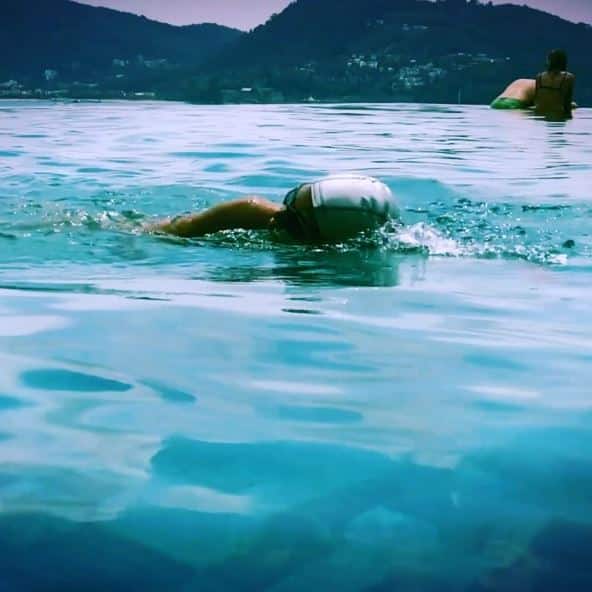 Mandira and her love for swimming is known to all. The actress completed 70 laps in this pool on the onset of New Year. 