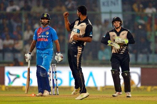 While his compatriot Ish Sodhi takes the top spot in the bowling list.