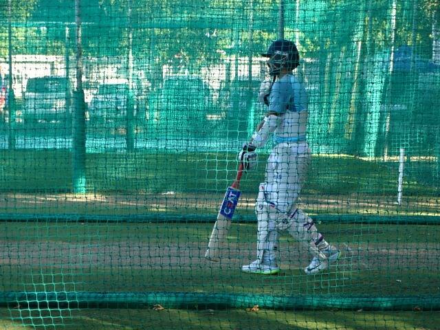 The middle order batsman spent considerable amount of time knocking, letting the world know that he is eager to get his spot back in the side.