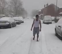 This video of a man dancing in snow will make you shiver
