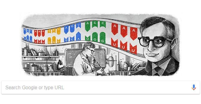 Google honours Indian-American scientist Har Gobind Khorana with a doodle Google honours Indian-American scientist Har Gobind Khorana with a doodle