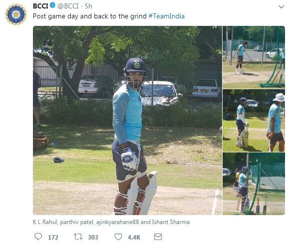The ignored trio of KL Rahul, Ajinkya Rahane and Ishant Sharma on Tuesday took part in an optional practice session at Newlands.