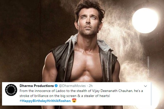 Twitter explodes with wishes on Hrithik’s birthday Twitter explodes with wishes on Hrithik Roshan's 44th birthday