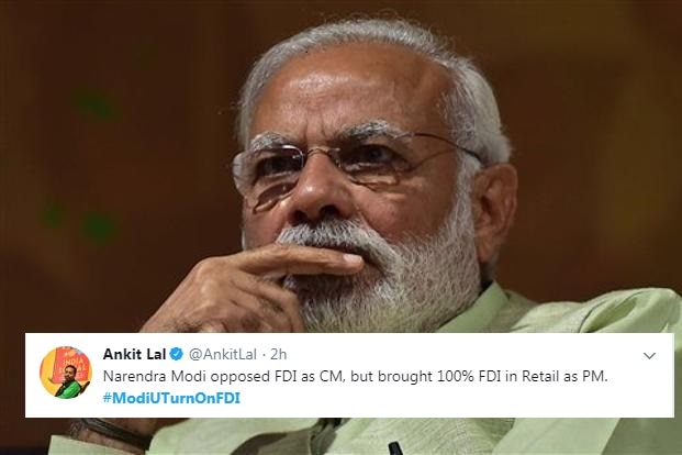 The most hilarious Twitter reactions, after Modi government allows 100% FDI in single brand retail The most hilarious Twitter reactions after Modi govt allows 100% FDI in single brand retail