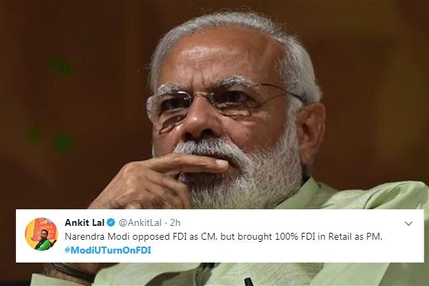 The most hilarious Twitter reactions, after Modi government allows 100% FDI in single brand retail The most hilarious Twitter reactions after Modi govt allows 100% FDI in single brand retail