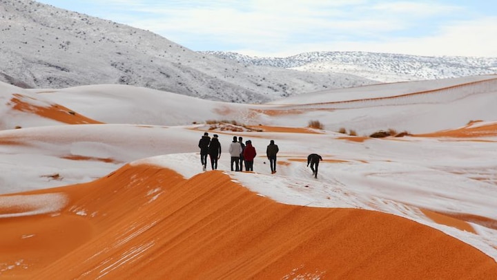 Yes, it really snowed in the Sahara desert and the pictures are amazing Yes, it really snowed in the Sahara desert and the pictures are amazing