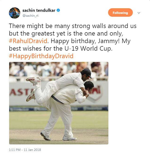 सचिन तेंदुलकर ने उन्हें सबसे महान दीवार की उपाधी दी.