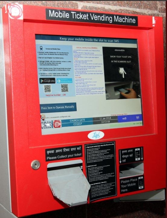 Mumbaikars can now scan phones at stations to print tickets for local passengers Mumbaikars can now scan phones at stations to print tickets for local passengers