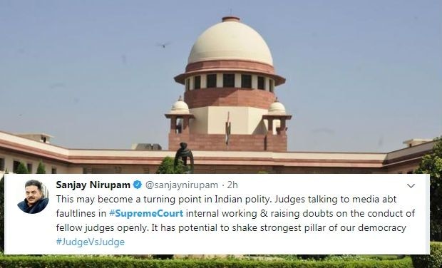 Twitter explodes with reactions after top Court judges’ press conference Twitter explodes with strong reactions after Supreme Court judges' press conference